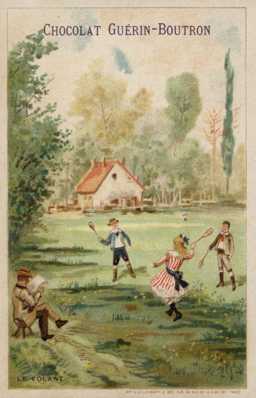 tollaslabda (chromolitho) alkotó: French School