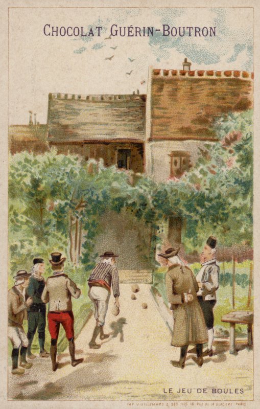 Boule játék (chromolitho) alkotó: French School