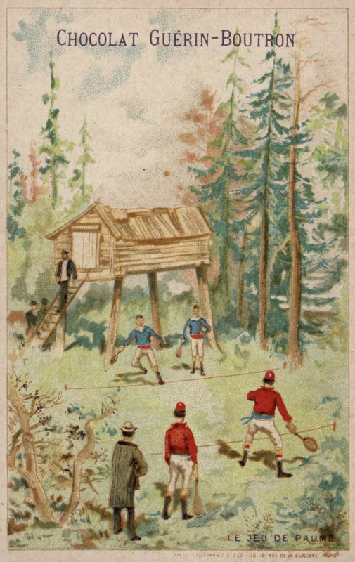 Teniszjáték (chromolitho) alkotó: French School