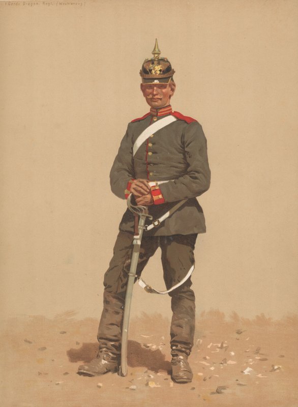 Garde Dragon, Regt, Wachtanzug alkotó: French School