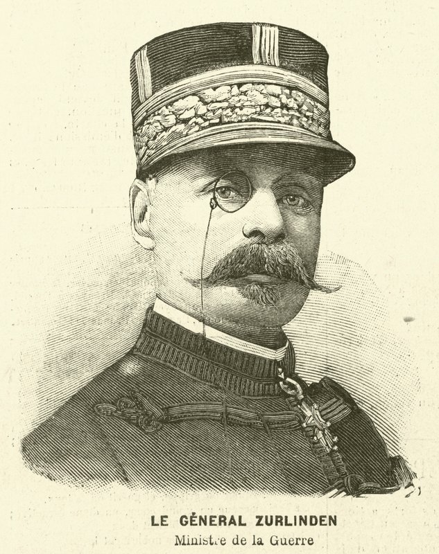 Zurlinden tábornok, francia hadügyminiszter (metszet) alkotó: French School