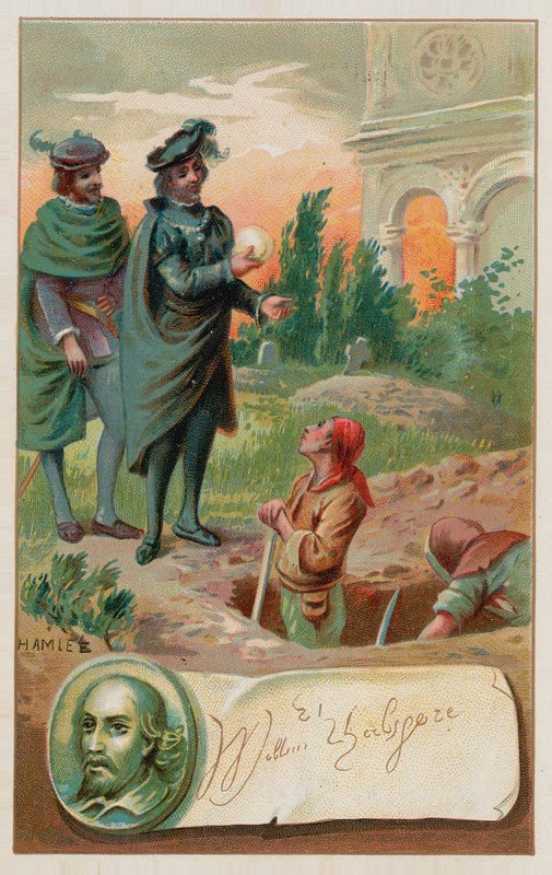 Temetői jelenet a Hamletből alkotó: French School