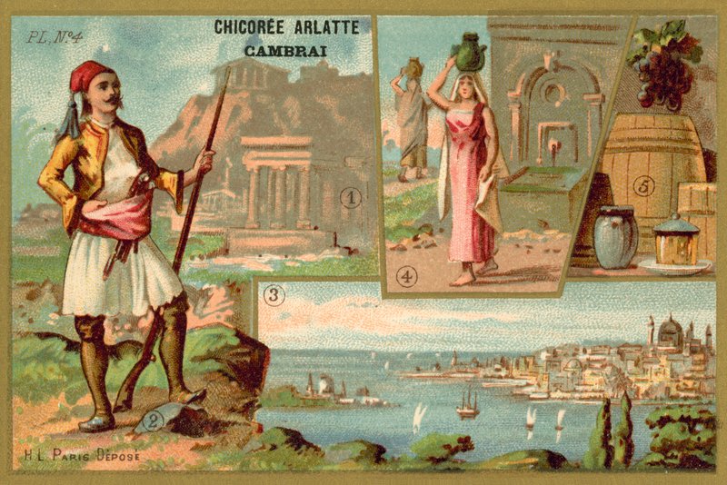 Görögország (chromolitho) alkotó: French School