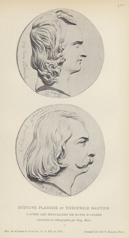Gustave Planche és Theophile Gautier (litho) alkotó: French School