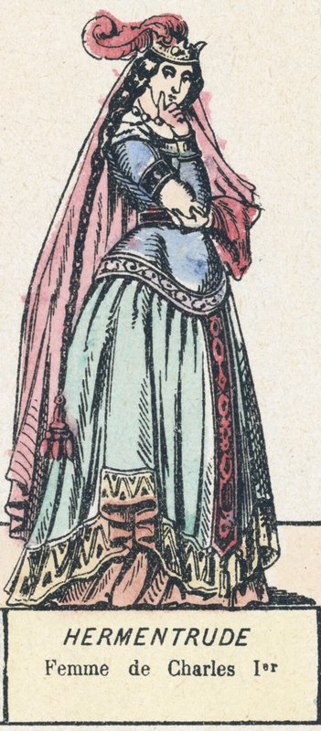 Hermentrude, I. Károly felesége (színes metszet) alkotó: French School