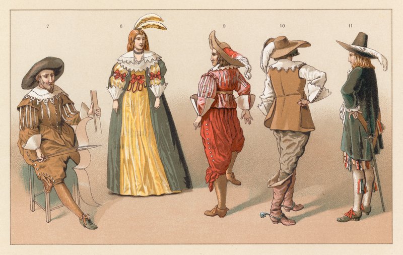 Holland XVII. századi jelmez alkotó: French School