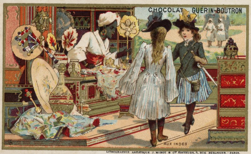 Indiában (chromolitho) alkotó: French School