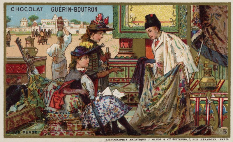 Perzsiában (chromolitho) alkotó: French School