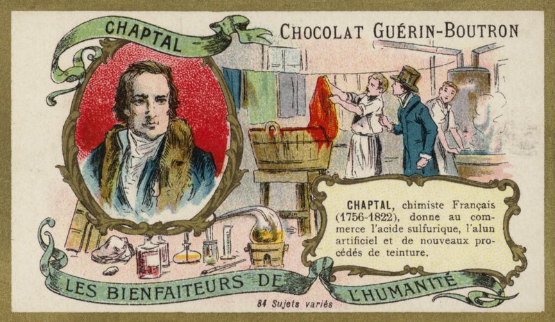 Jean-Antoine Chaptal, francia kémikus (chromolitho) alkotó: French School