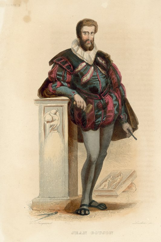 Jean Goujon (színes metszet) alkotó: French School