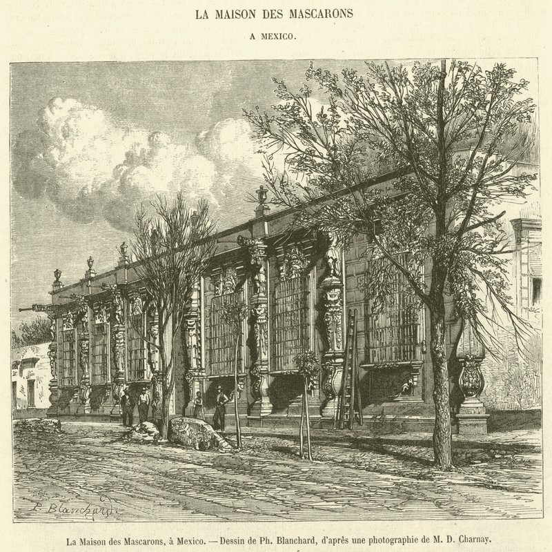 The House of the Mascarons, Mexico City (metszet) alkotó: French School