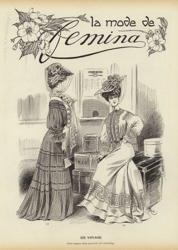 Femina divatja alkotó: French School