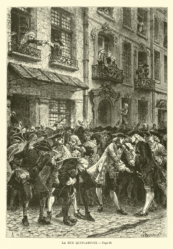 Rue Quincampoix alkotó: French School