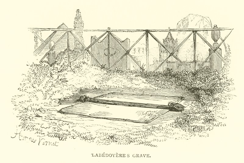 Labedoyere sírja (metszet) alkotó: French School