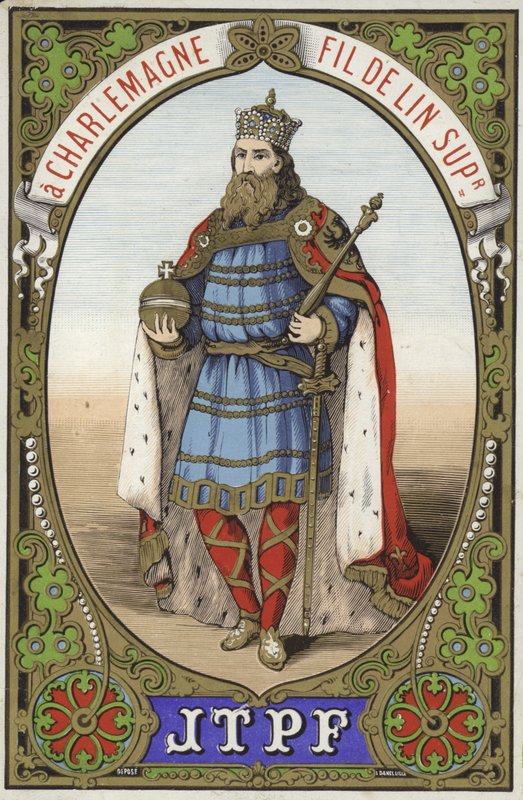 Címke a Charlemagne cérnához alkotó: French School
