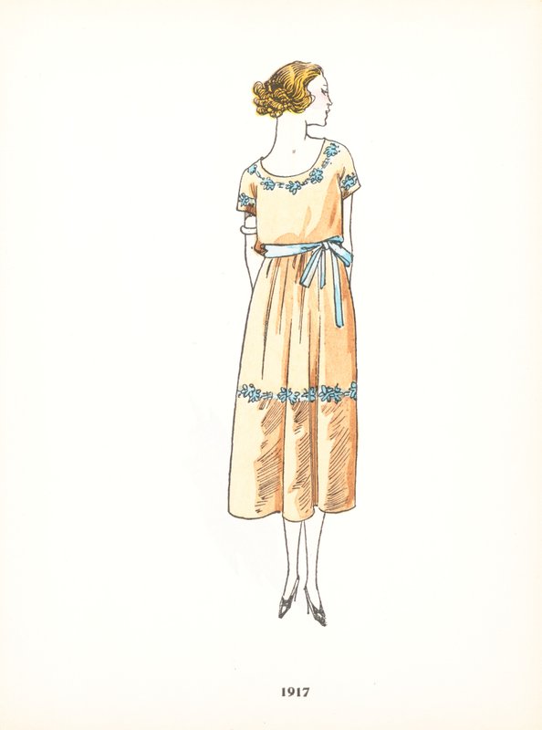 Női divat, 1917 alkotó: French School
