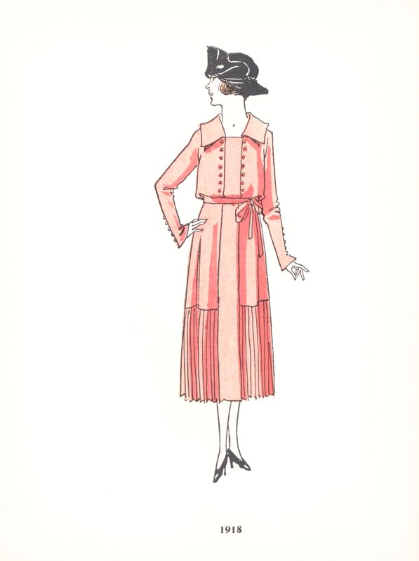 Női divat, 1918 alkotó: French School