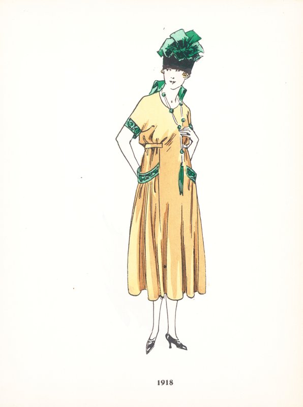 Női divat, 1918 alkotó: French School