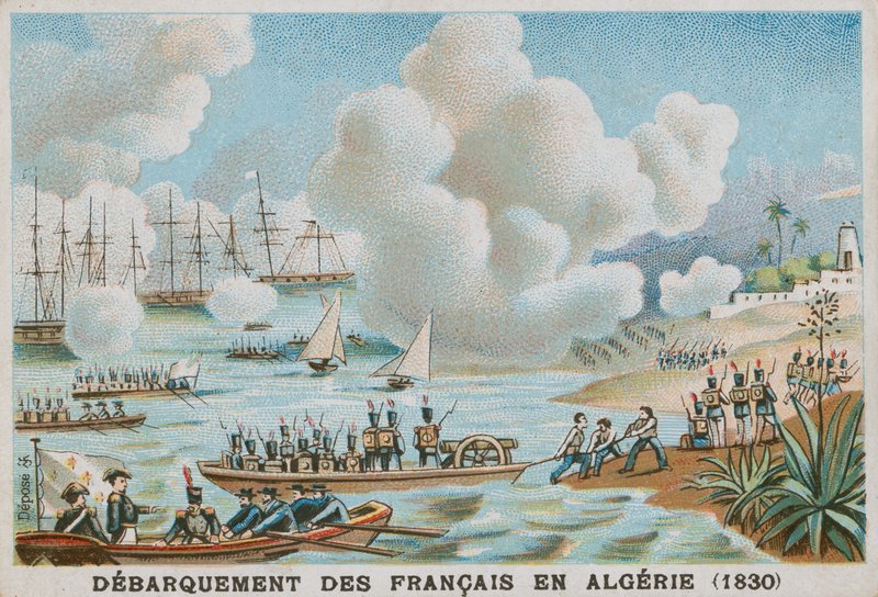 A franciák partraszállása Algériában, 1830 alkotó: French School