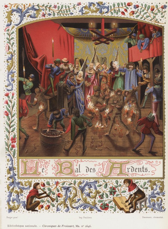 A Bal des Ardents (chromolitho) alkotó: French School