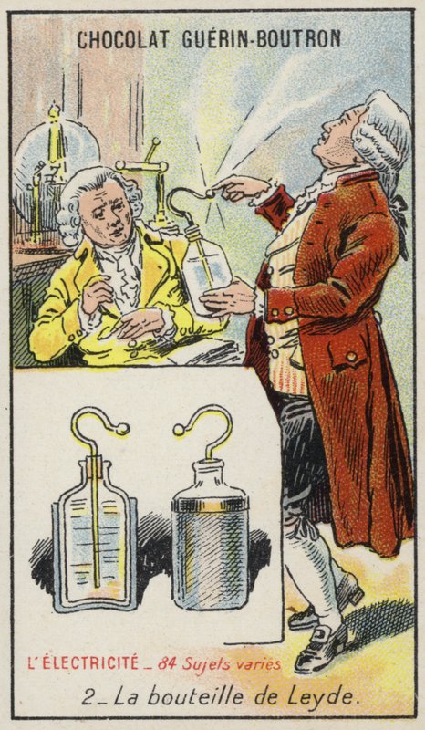 Leyden Jar (chromolitho) alkotó: French School