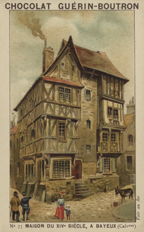 14. századi ház Bayeux-ban, Calvados államban alkotó: French School