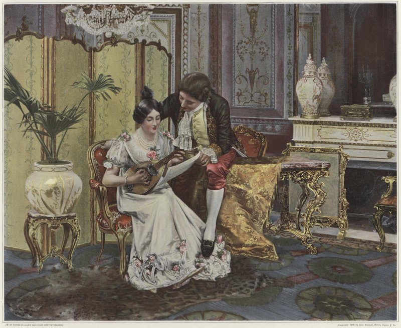 Mandolin lecke alkotó: French School