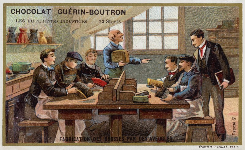 Kefék gyártása vakok által alkotó: French School