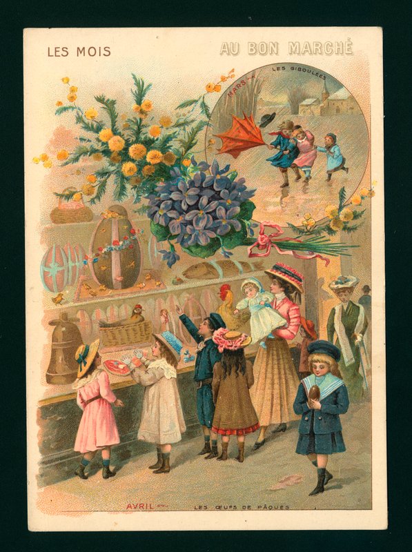 Március és április (chromolitho) alkotó: French School