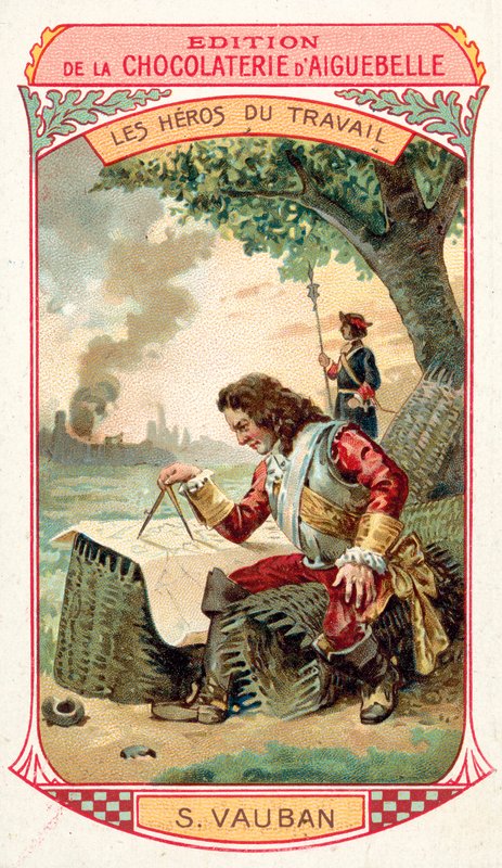 Vauban marsall, francia hadmérnök (chromolitho) alkotó: French School