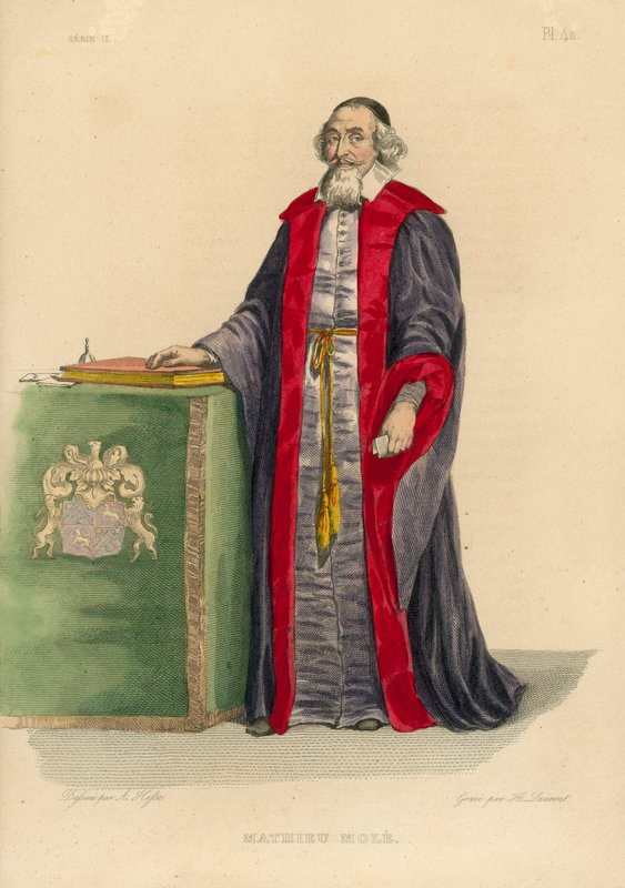 Mathieu Mole (színes metszet) alkotó: French School