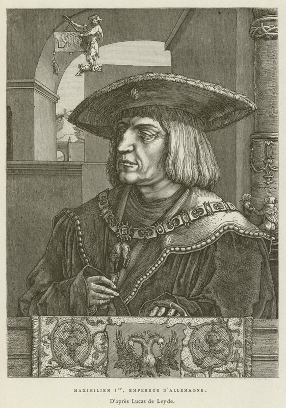 Maximilian I, német császár (metszet) alkotó: French School