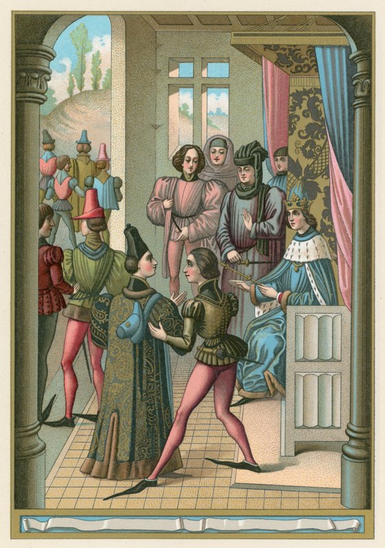 Középkori jelmez alkotó: French School