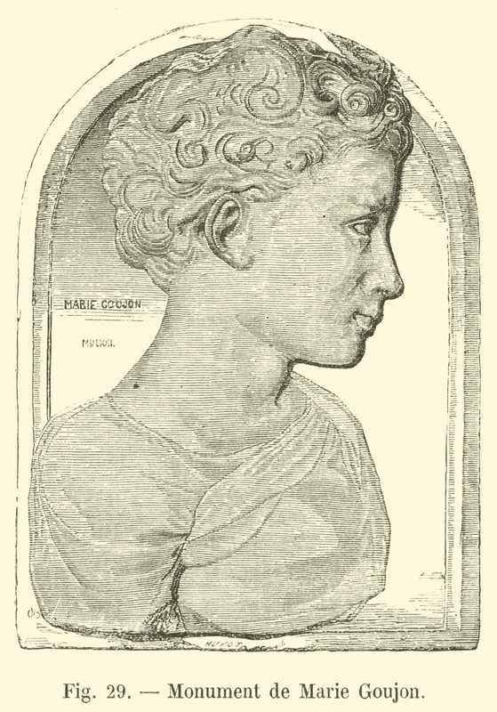 Marie Goujon emlékműve alkotó: French School