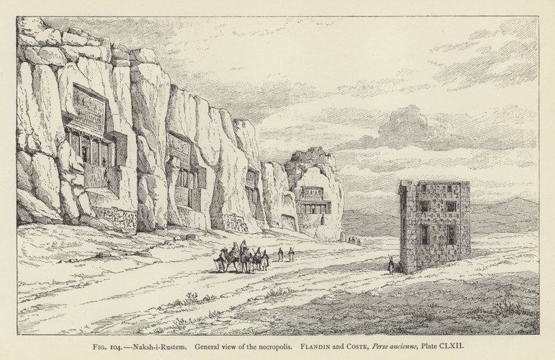 Naksh-i-Rustem, A nekropolisz általános képe alkotó: French School