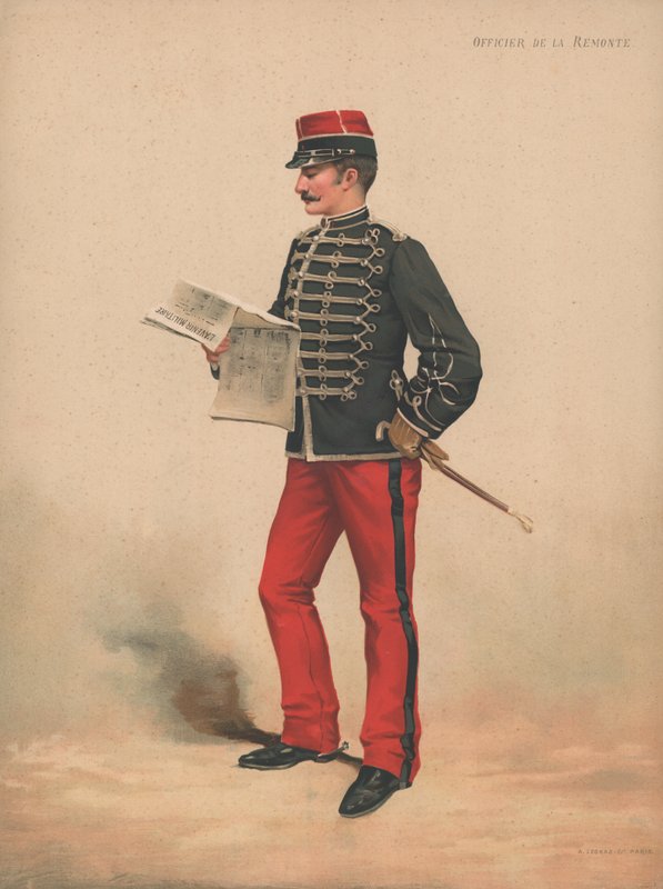 A Remonte tisztje alkotó: French School