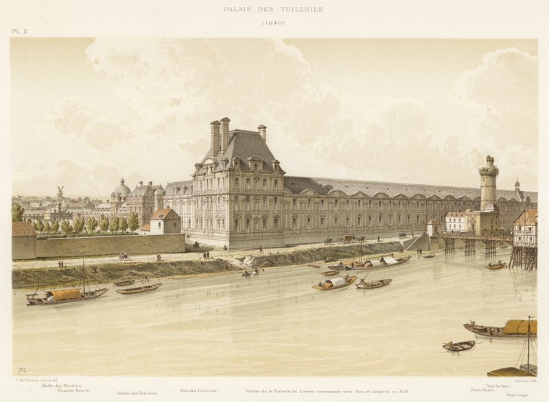 Tuileries-palota, 1640 alkotó: French School