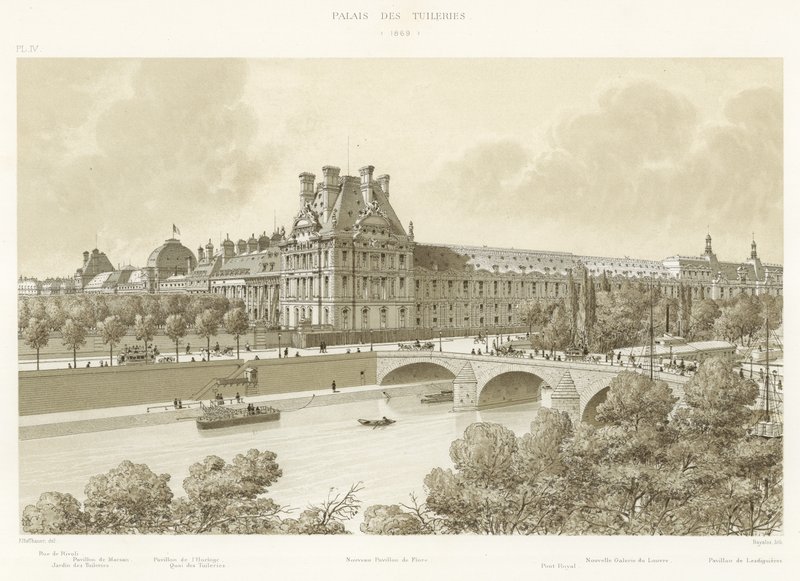 Tuileries-palota, 1869 alkotó: French School