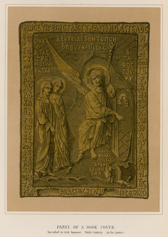 Egy könyvborító panel alkotó: French School