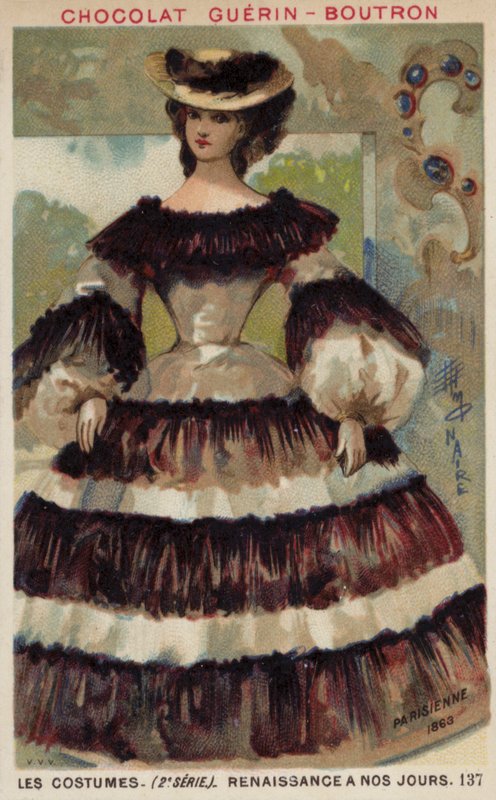 Párizsi divat, 1863 alkotó: French School