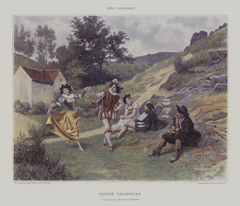 Pavane Champetre (színes litó) alkotó: French School
