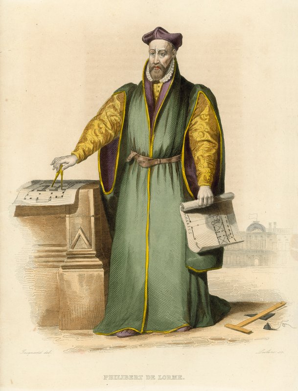 Philibert de Lorme (színes metszet) alkotó: French School