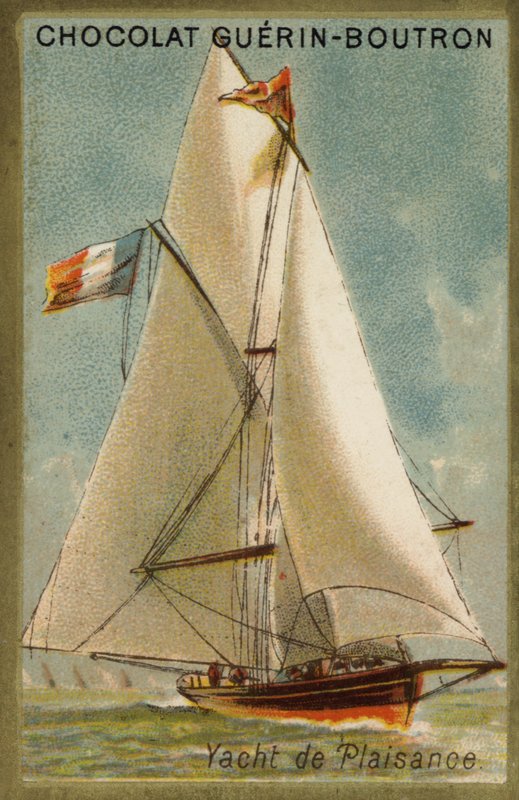 Élményjacht (chromolitho) alkotó: French School