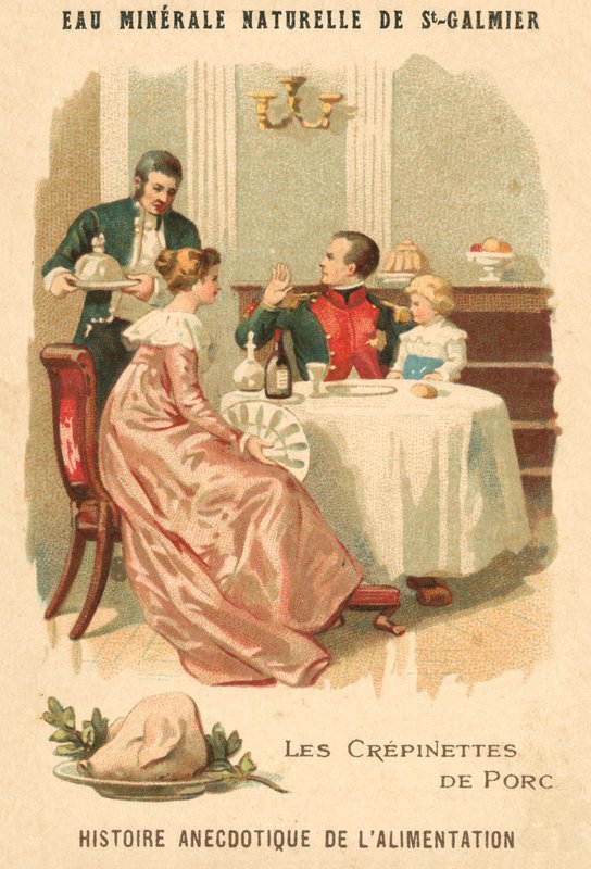 Sertés krepinettek (chromolitho) alkotó: French School