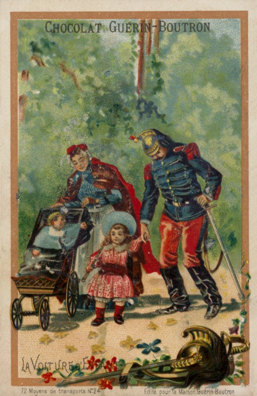 Babakocsi (chromolitho) alkotó: French School