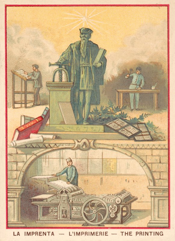 Nyomtatás (chromolitho) alkotó: French School