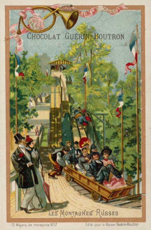 Hullámvasút (chromolitho) alkotó: French School