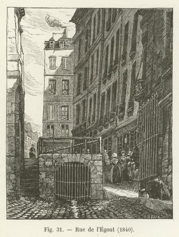 Csatorna utca, 1840 alkotó: French School