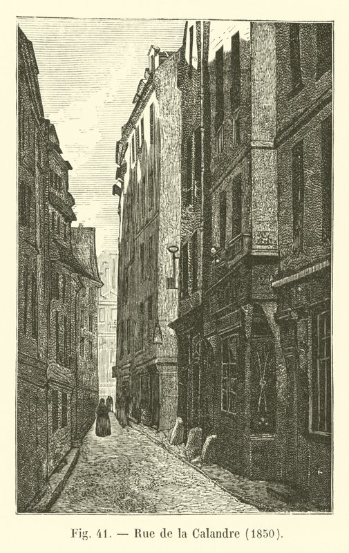 Rue de la Calandre, 1850 alkotó: French School