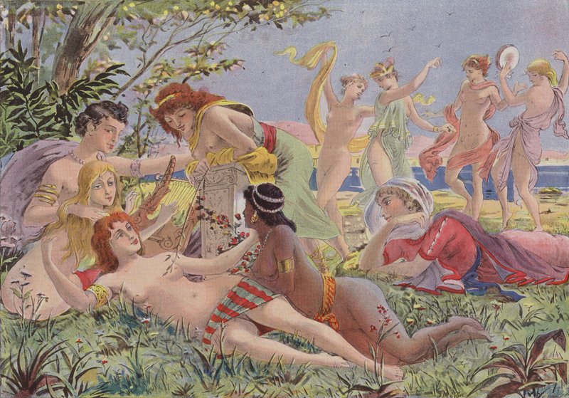 Sapho és Lesbos alkotó: French School